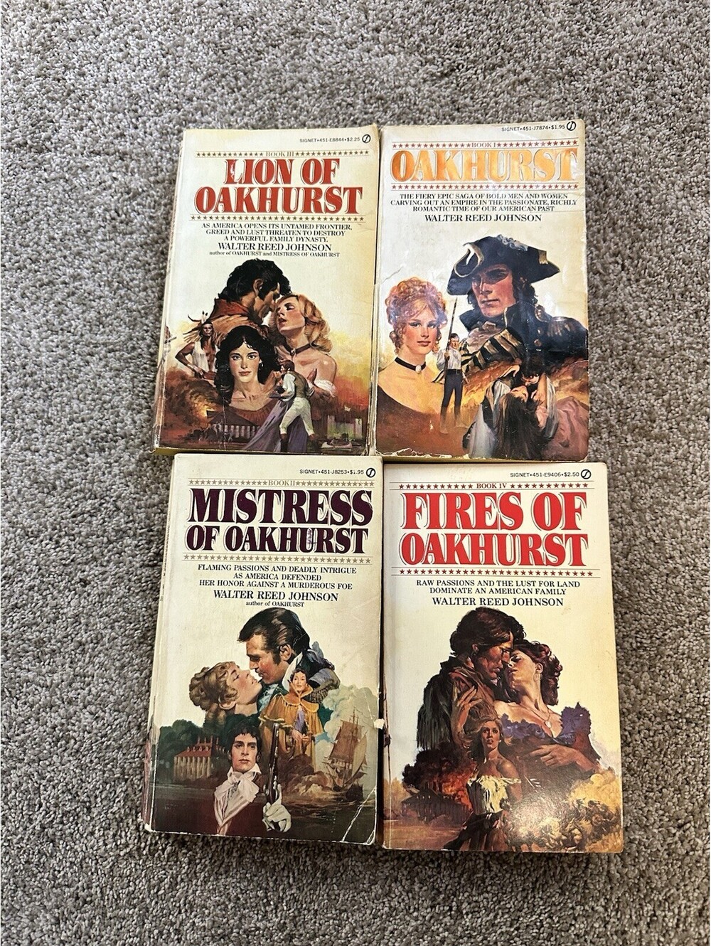 Oakhurst saga by Walter Reed Johnson Books 1-4 Set Of 4 Books LOT